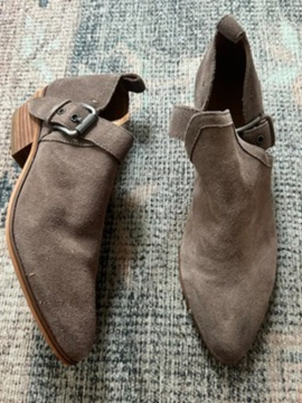 Frye and Co Taupe Brown Ankle Booties sz 9.5